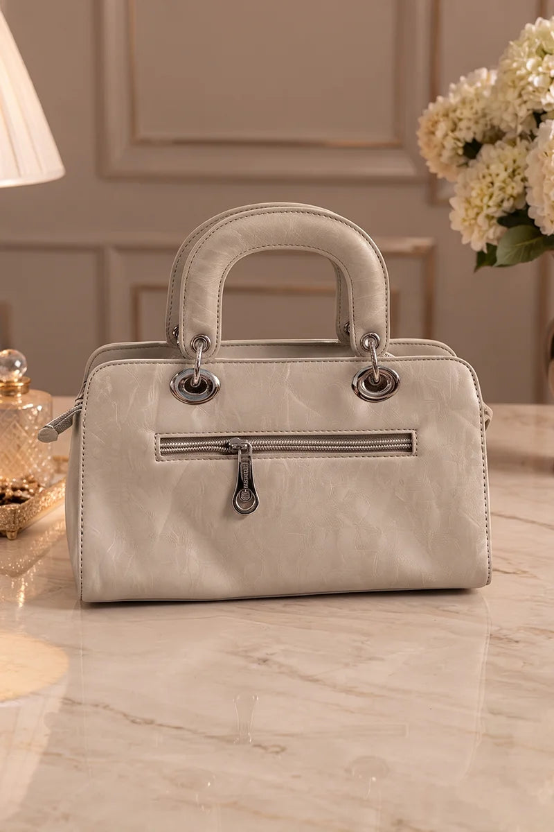 Premium Satchel Shoulder Bag For Women (Cream)