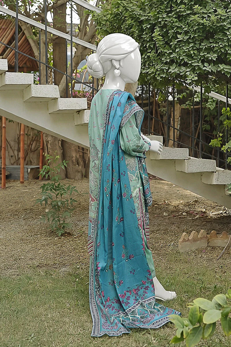 Aryana By KBC Fashion - 3PC Unstitched Printed Lawn Suit (Mint)