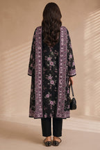 Khaadi (Vol.5) – 3 Piece Unstitched Printed Lawn Suit (Jet Black & Lavender Pink)