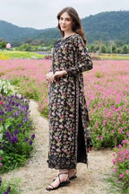 Sapphire Lawn Vol.08 - 3PC Unstitched Printed Lawn Suit (Jet Black)