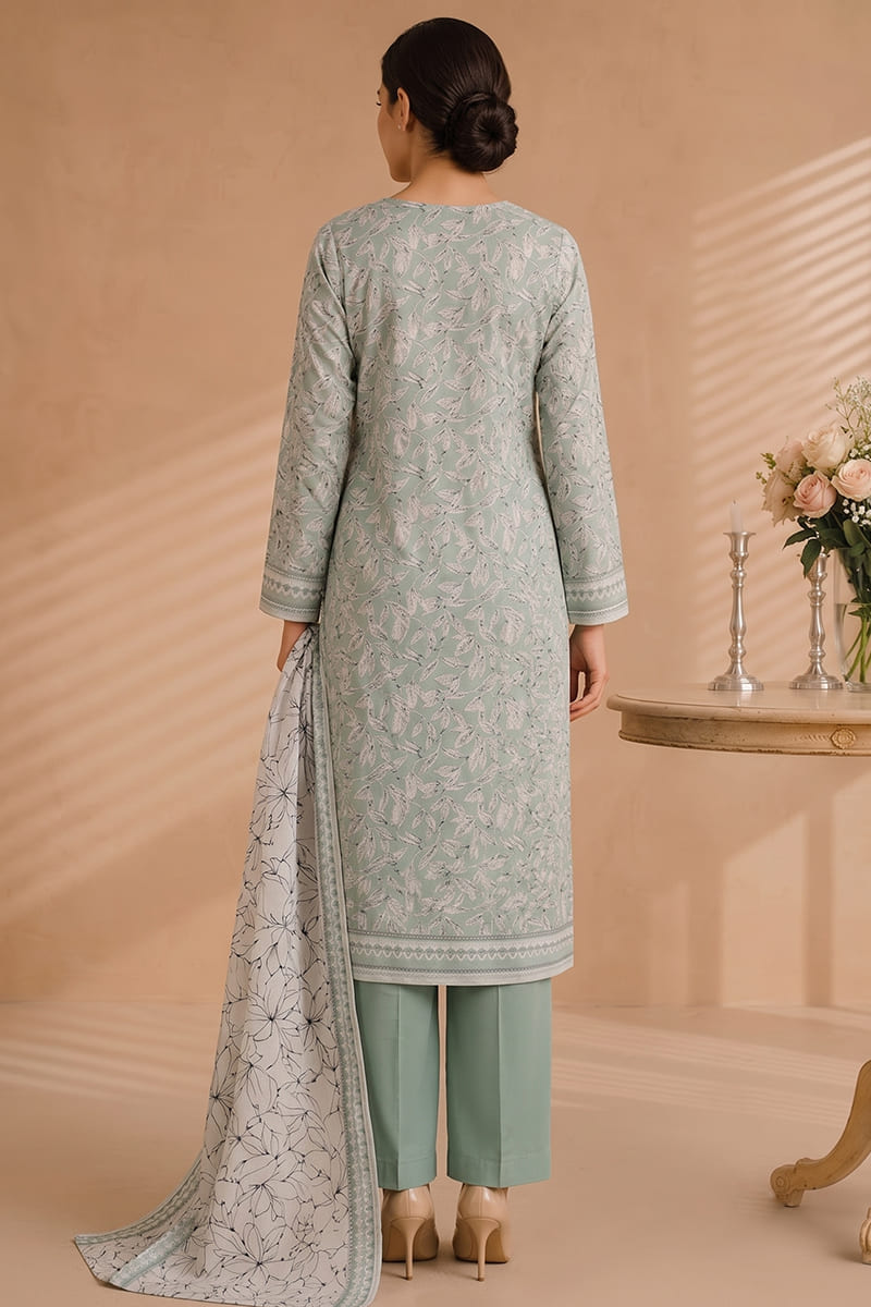 Khaadi (Vol.5) – 3 Piece Unstitched Printed Lawn Suit (Pastel Green)