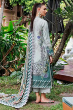 Jade Urbane Vol: 04 Classic Lawn Collection 3-Piece Unstitched Suit (Pale Ice Blue)