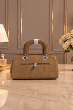 Premium Satchel Shoulder Bag For Women (Warm Camel)
