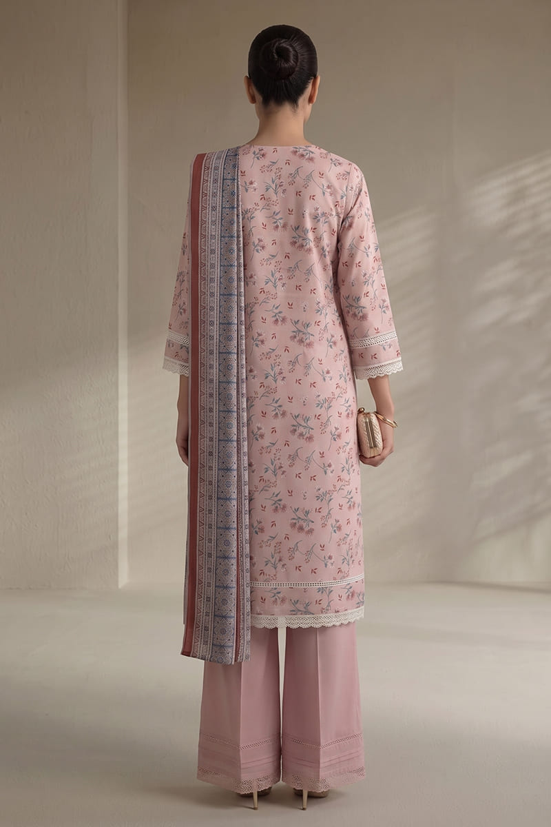 Khaadi (Vol.5) – 3 Piece Unstitched Printed Lawn Suit (Rose Mauve)
