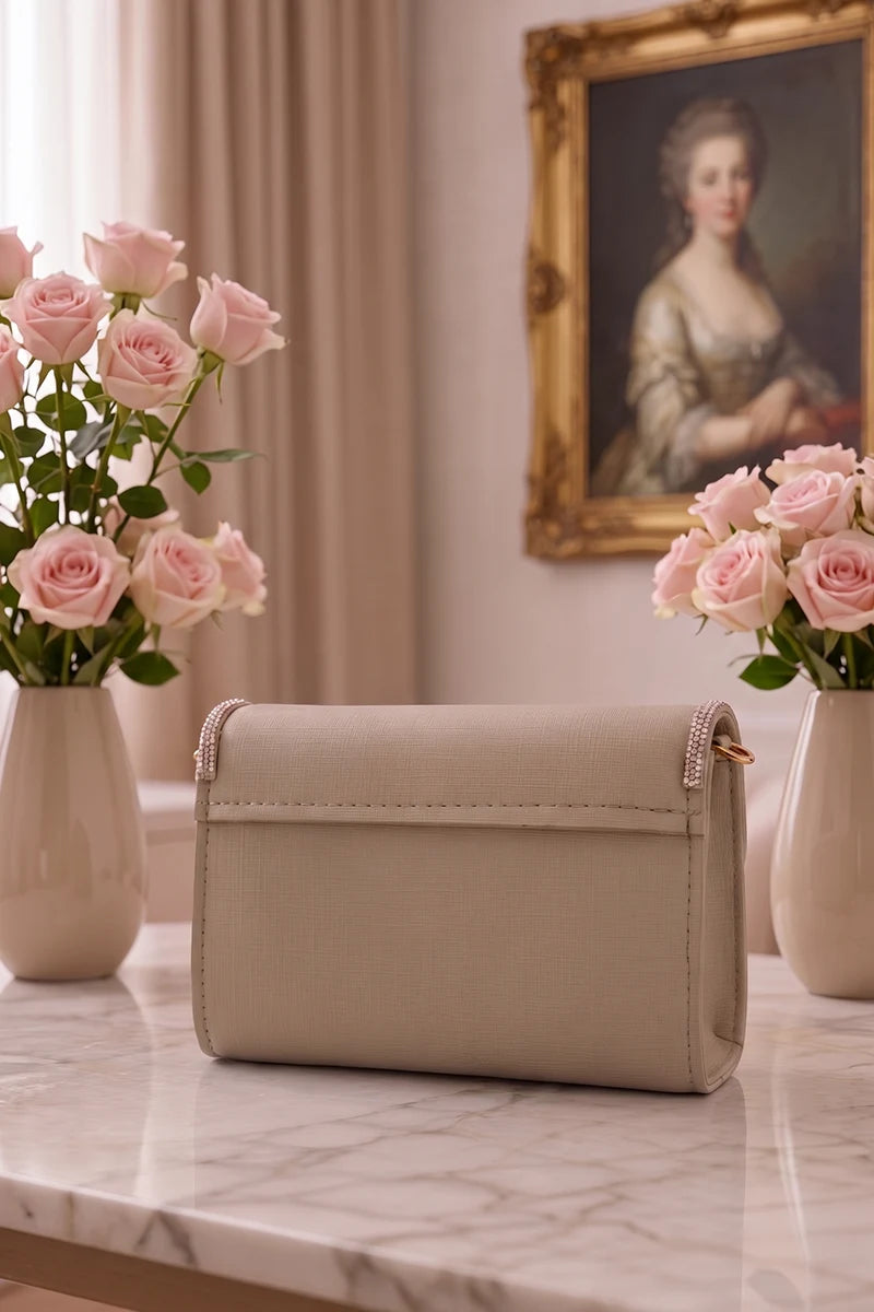 Premium Hand Clutch Bag (Warm Beige)