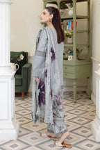 Emerald By Johra - 3 Piece Unstitched Embroidered Chikankari Lawn Suit (Icy Slate)