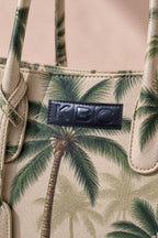 KBC - Canvas Handbags (Cream & Palm Leaf Green)