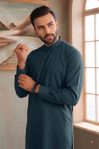 Men’s Wash & Wear Unstitched Fabric By KBC Fashion (Blue)