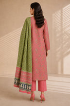 Khaadi (Vol.4) – 3 Piece Unstitched Printed Lawn Suit (Mauve Pink & Olive)