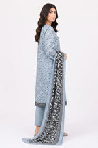 Khaadi Pre-Fall Cambric Series V-6 - 3PC Unstitched Suit (Dusty Slate Blue)