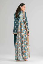 Khaadi – Summer Series 3 Piece Unstitched Printed Lawn Suit (Prussian Blue)