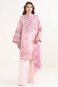 Sapphire By KBC - 3PC Unstitched Digital Printed Lawn Suit (Orchid Pink)
