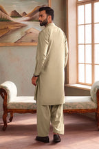 Men’s Wash & Wear Unstitched Fabric By KBC Fashion (Muted Khaki)