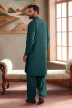 Men’s Wash & Wear Unstitched Fabric By KBC Fashion (Deep Emerald)