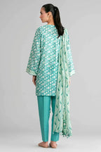 Sapphire Vol.7 - 3PC Unstitched Printed Lawn Suit (Teal Green)