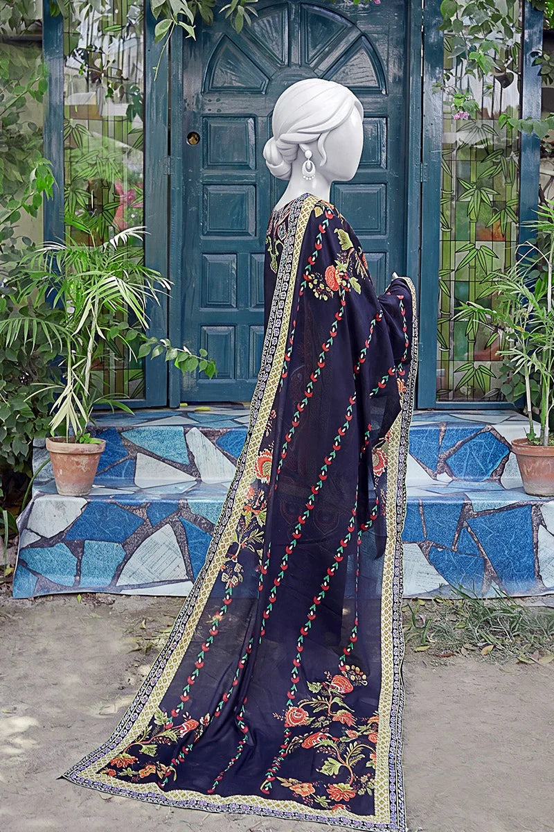Aryana By KBC Fashion - 3PC Unstitched Printed Lawn Suit (Midnight Violent)