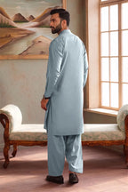 Men’s Wash & Wear Unstitched Fabric By KBC Fashion (Light Blue)