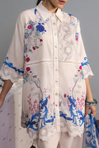 COCO By Zara Shahjahan - 3-Piece Unstitched Printed Lawn Suit (Pale Blush)