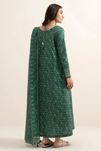 Khaadi – Summer Series 3 Piece Unstitched Printed Lawn Suit (Emerald)