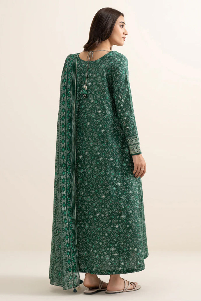 Khaadi – Summer Series 3 Piece Unstitched Printed Lawn Suit (Emerald)
