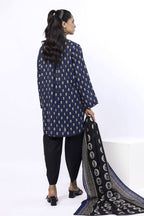 Sapphire (Vol.4) - 3PC Unstitched Printed Lawn Suit (Navy Blue)