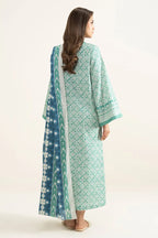 Sapphire Lawn Vol.08 - 3PC Unstitched Printed Lawn Suit (Pastel Seafoam)