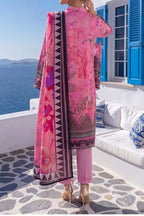 Aabruh Vol-1 3PC Unstitched Printed Lawn Suit (Bright Magenta Pink)