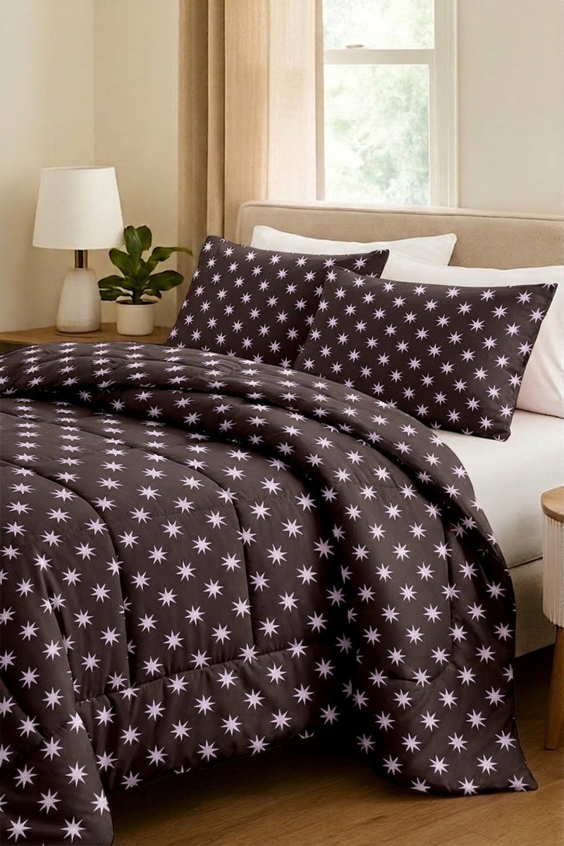Premium Printed 200 GSM Comforter (Dark Chocolate)