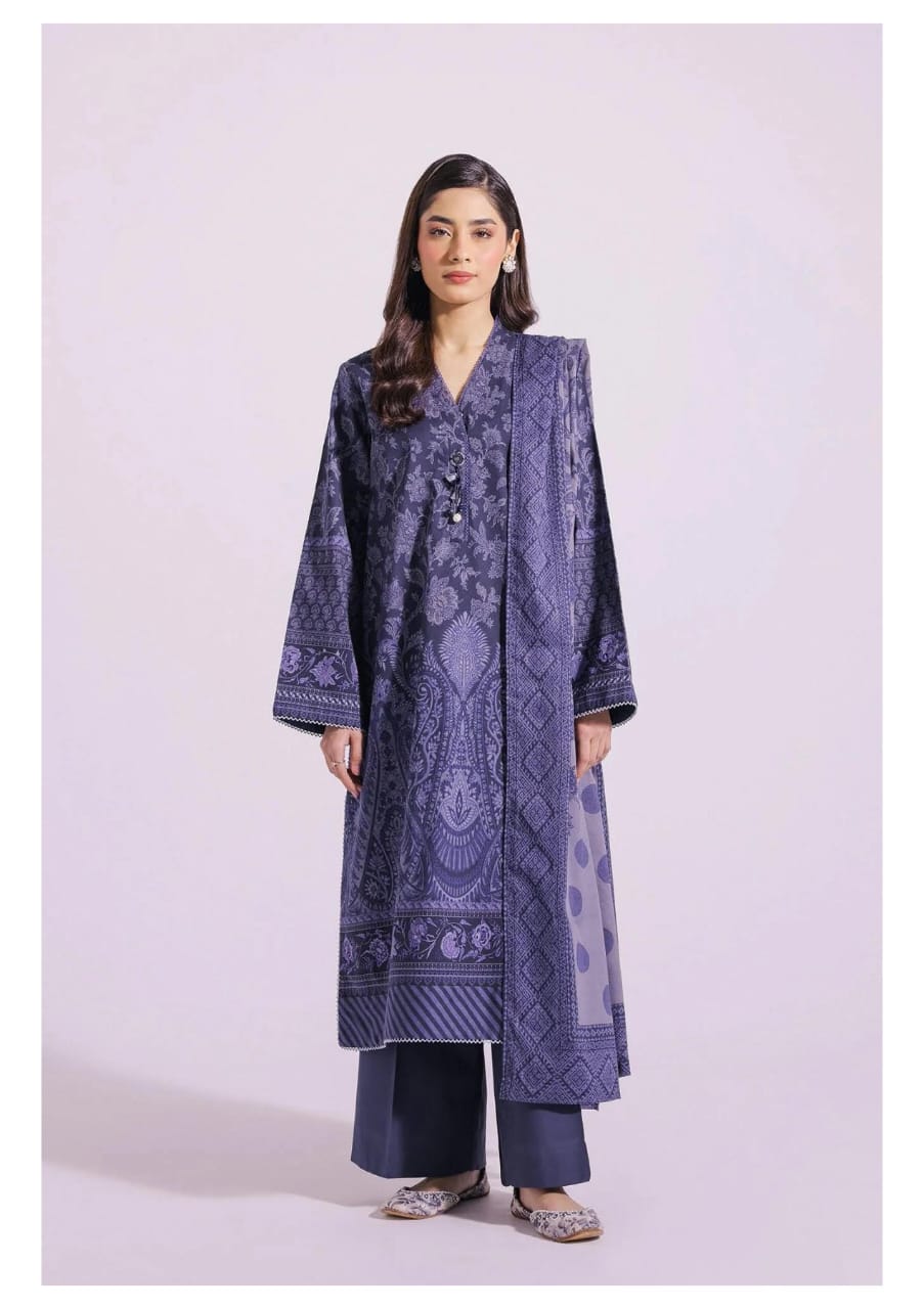 Ethnc 3-Piece Lawn Unstitched Suit