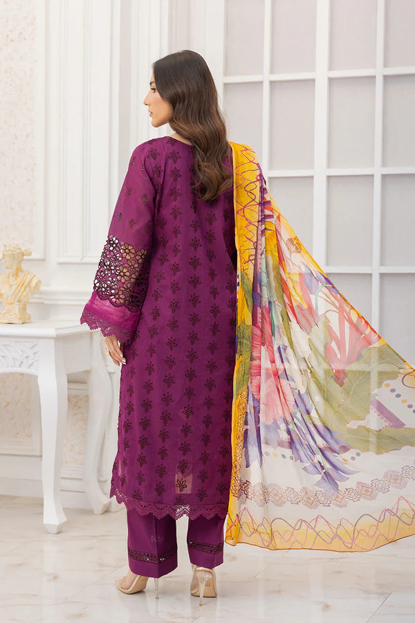 Shazma by Johra - Unstitched 4-Piece Embroidered + Chikan Kari Lawn