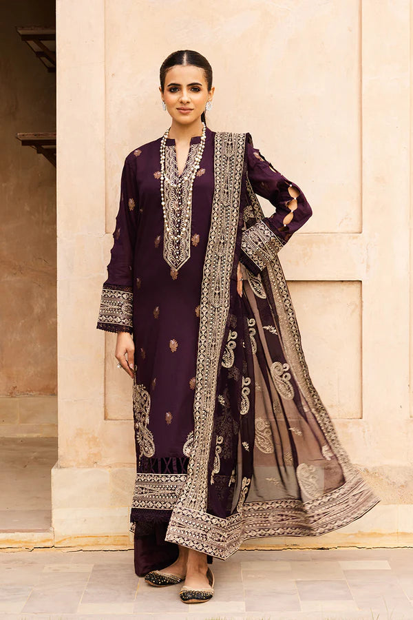Johra – Rumaisa Embroidered 3 Piece Suit