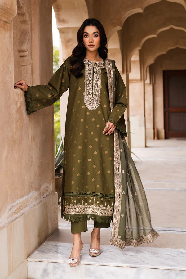 Saroj by Johra – Embroidered Chiffon 3 Piece Unstitched