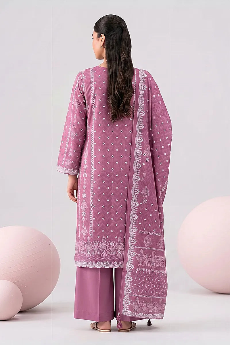 Nisha by Nishat Unstitched 3-Piece Lawn Collection (Light Purple)