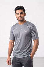Fashion - Alo Men’s Dry Fit Crew Neck T-Shirt (Grey)