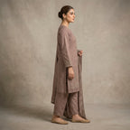 Afsha By Bareeze Fashion Embroidery – Unstitched 3 Piece Suit (Shadow)
