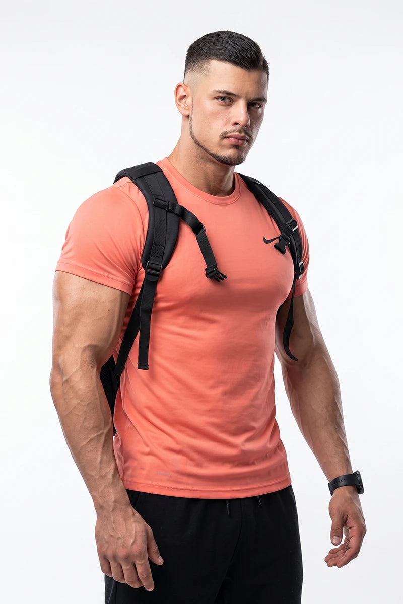Nike - Men’s Dri-FIT Crew Neck T-Shirt (Orange)