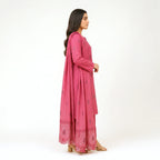 Faiqa By Bareeze Embroidery – Unstitched 3 Piece Suit (Pink Violet)