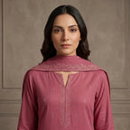 Wajiha By Bareeze Embroidery – Unstitched 3 Piece Suit – Contessa