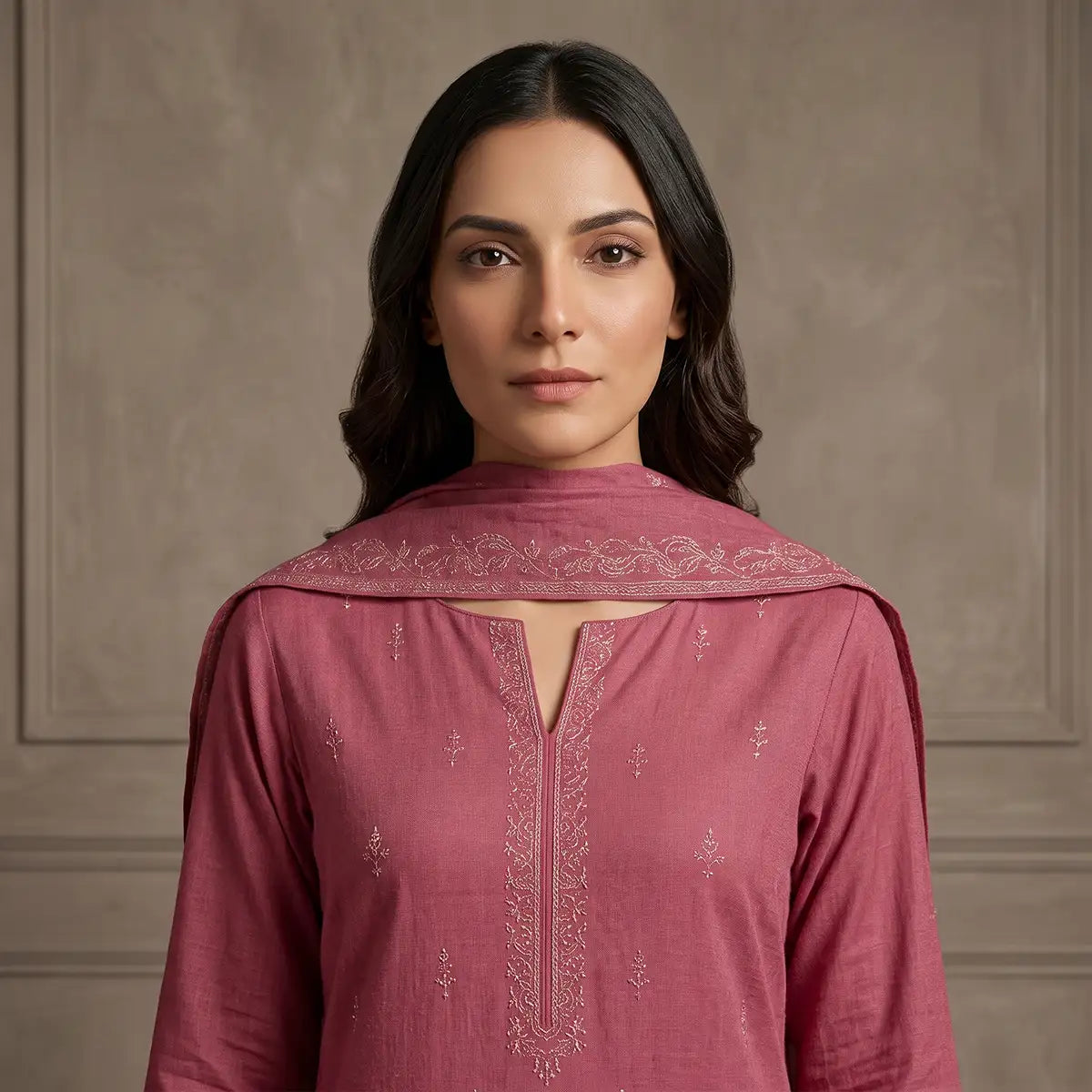 Wajiha By Bareeze Embroidery – Unstitched 3 Piece Suit – Contessa