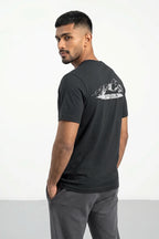 Spyder Men’s Crew Neck Printed T-Shirt – Black
