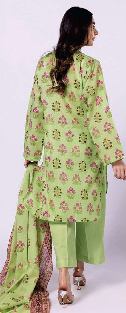KHAADI-Unstitched 3-Piece printed Lawn Suit