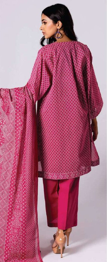 KHAADI-Unstitched 3-Piece printed Lawn Suit