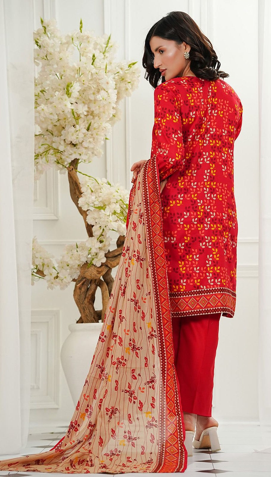 KAYSERIA – HUSN-3 Piece Unstitched Lawn Suit
