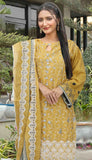 Usman Kashif – Ruby – Schiffli Lawn 3 Piece Unstitched Suit