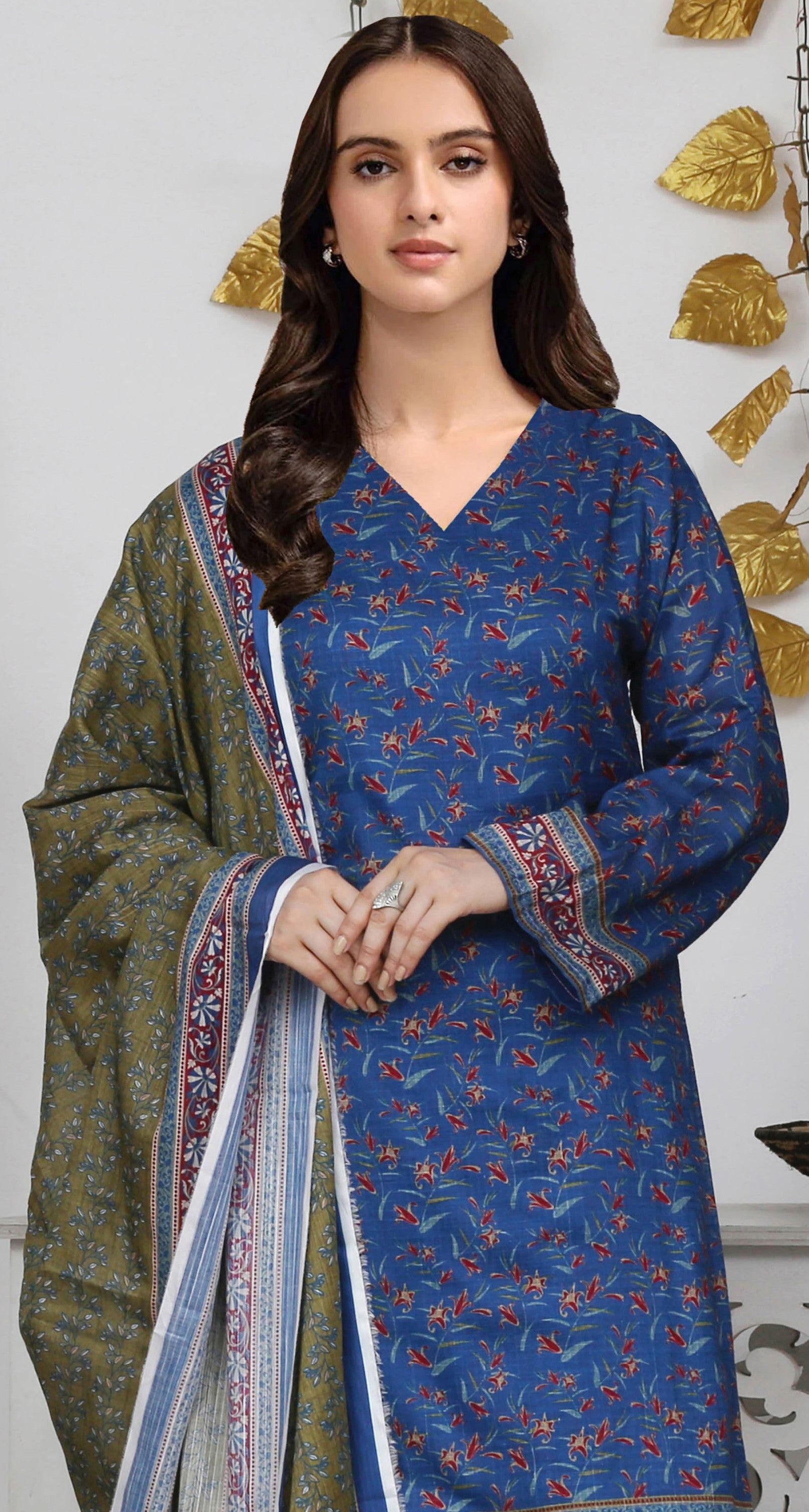 USMAN KASHIF MAHIR DORIA – 3 Piece Unstitched Lawn Suit – CHP-51