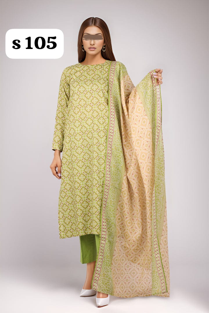 SAYA - Unstitched Printed Lawn 3 Piece