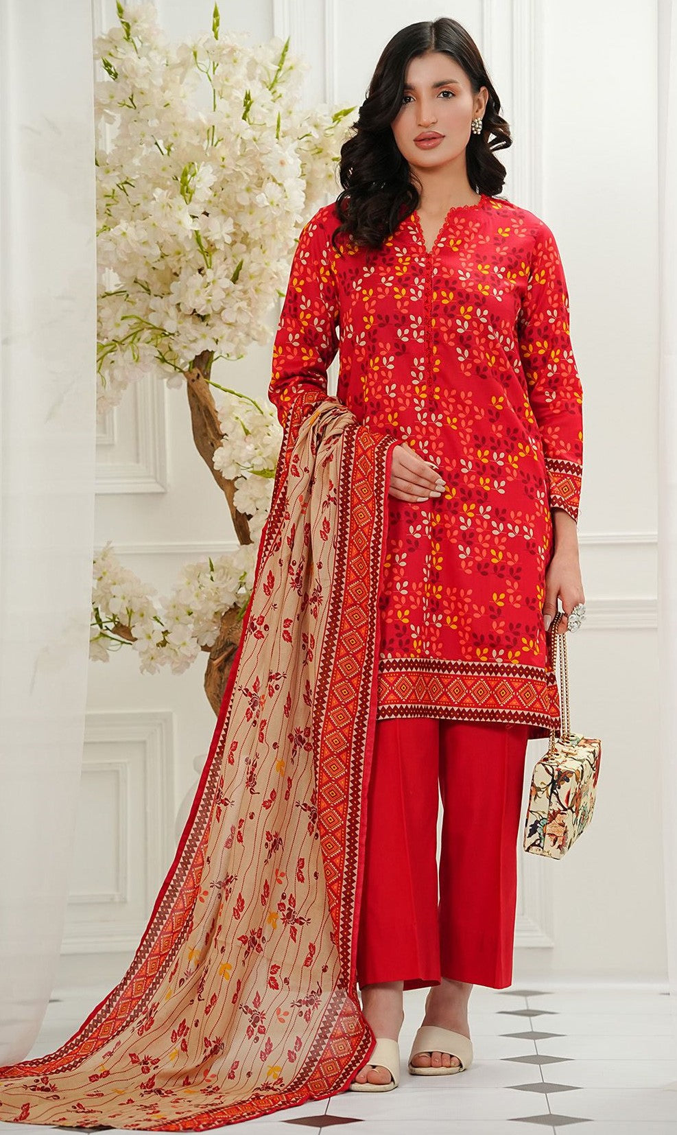 KAYSERIA – HUSN-3 Piece Unstitched Lawn Suit
