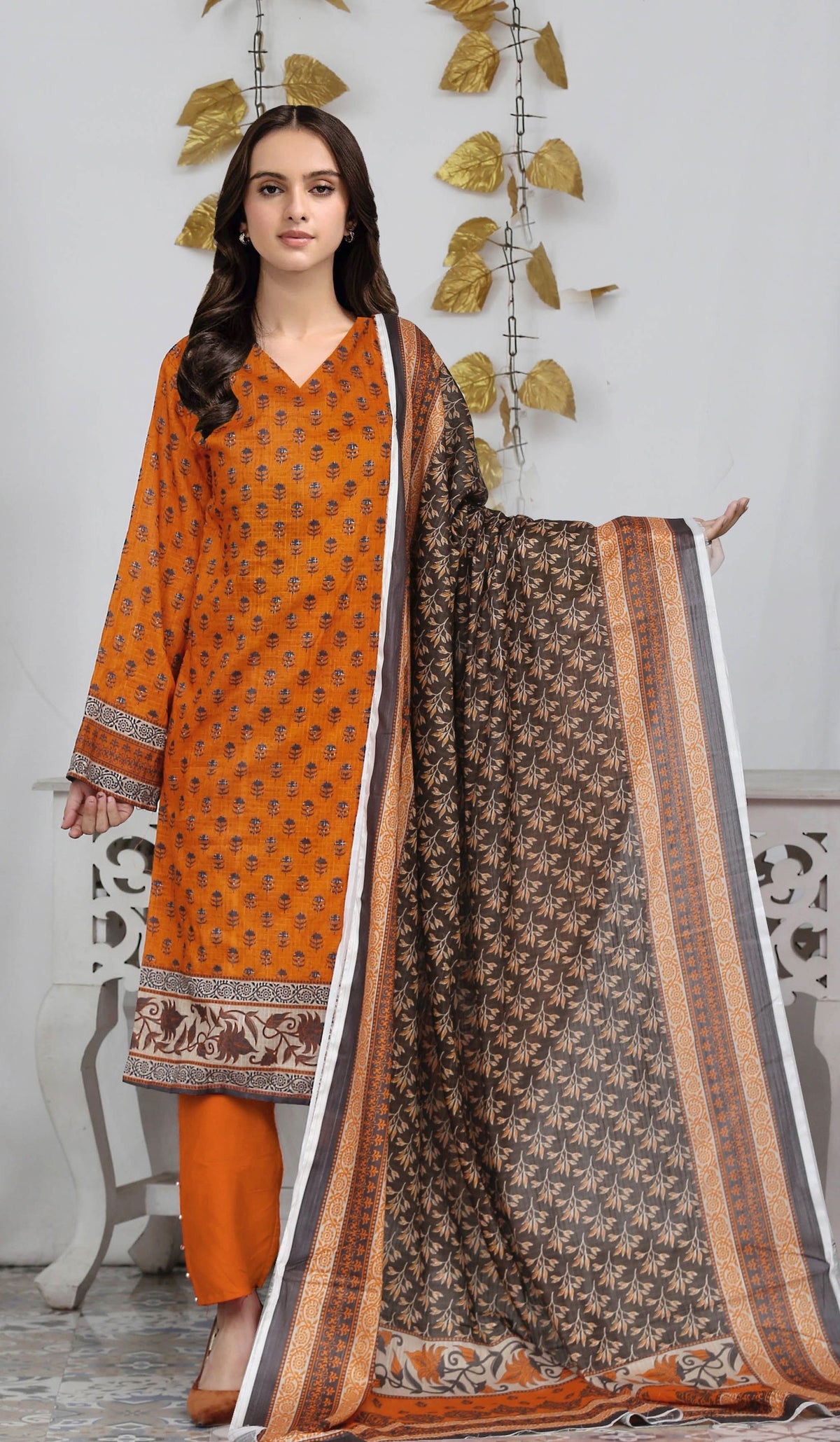 USMAN KASHIF MAHIR DORIA – 3 Piece Unstitched Lawn Suit – CHP-51