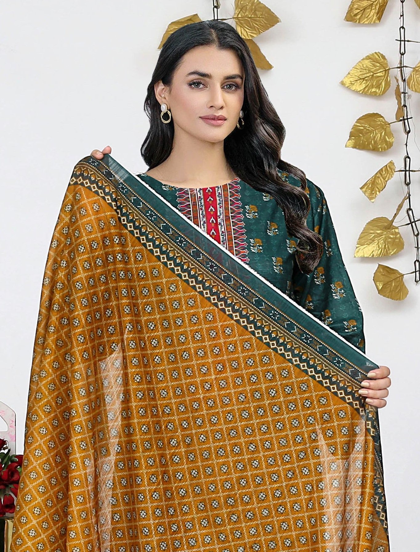 USMAN KASHIF MAHIR DORIA – 3 Piece Unstitched Lawn Suit – CHP-52