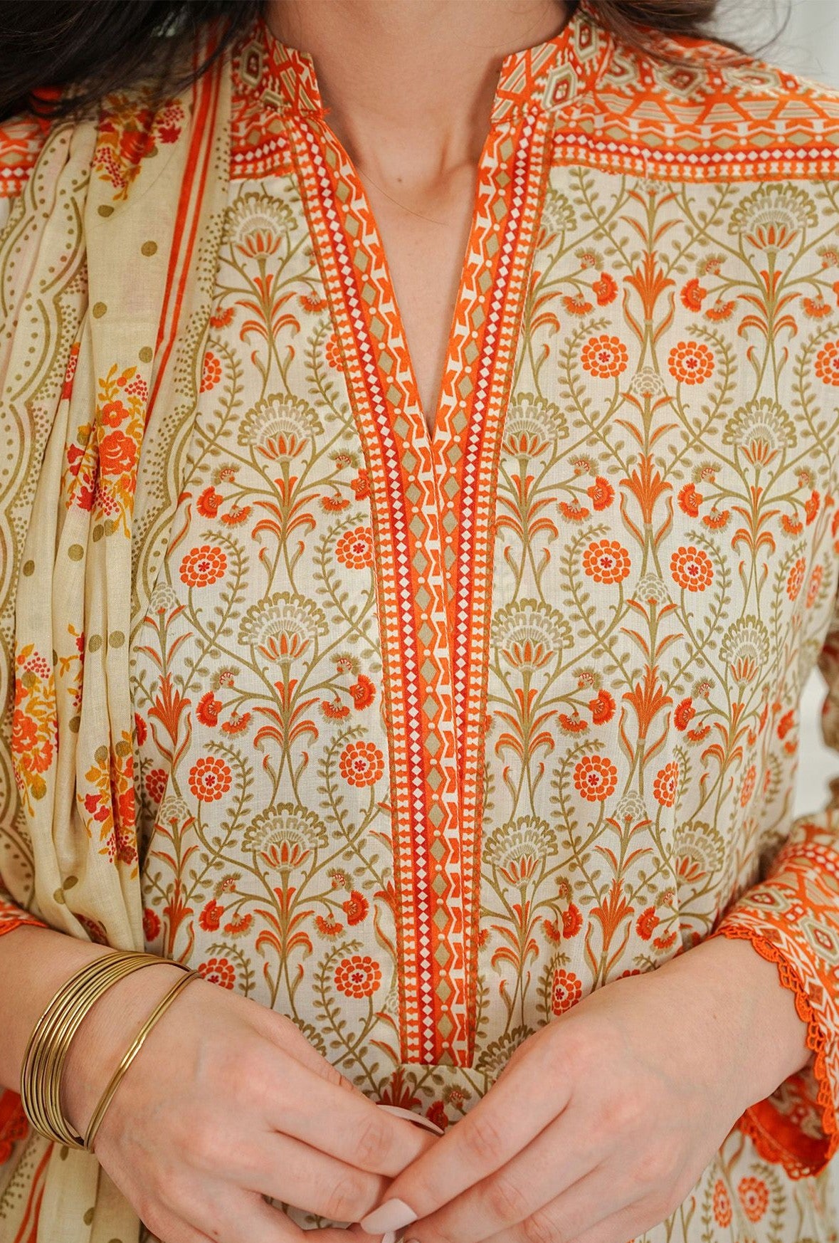 KAYSERIA – HUSN-3 Piece Unstitched Lawn Suit
